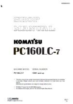 PC160LC-7 Shop Manual