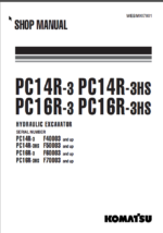 PC14R-3 PC14R-3HS PC16R-3 PC16R-3HS Shop Manual