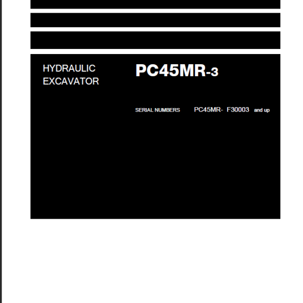 PC45MR-3 Shop Manual