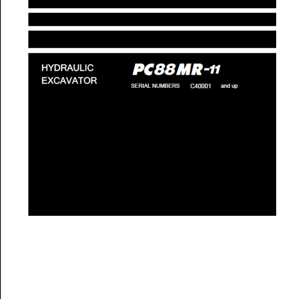 PC88MR-11 Shop Manual