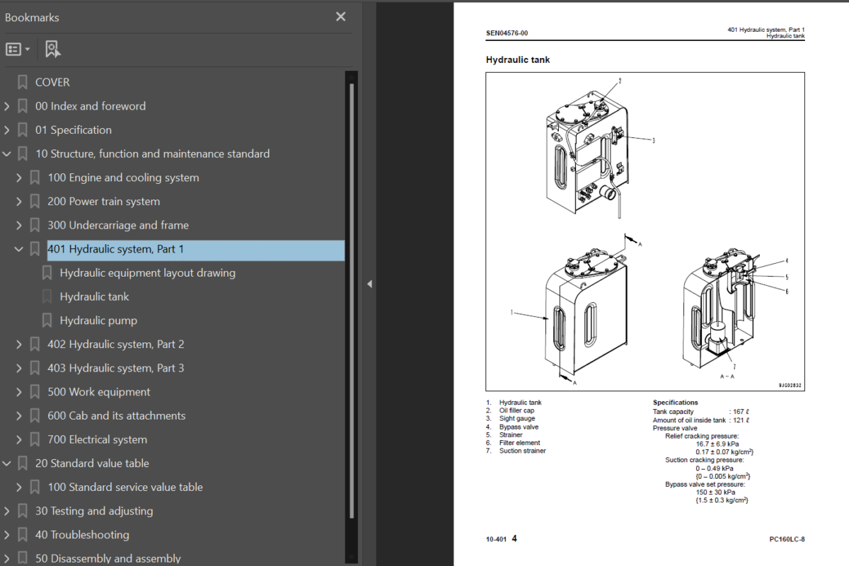 PC160LC-8 Shop Manual