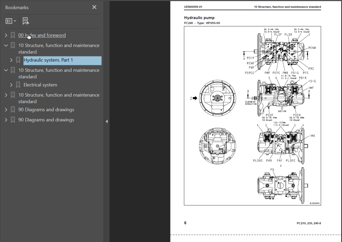 PC210-8 PC210LC-8 PC210NLC-8 PC230NHD-8 PC240LC-8 PC240NLC-8 Shop Manual