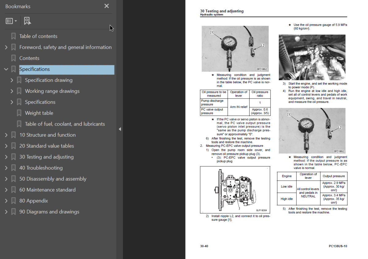 PC138US-10 Shop Manual