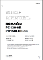 PC130-6K PC150LGP-6K Shop Manual