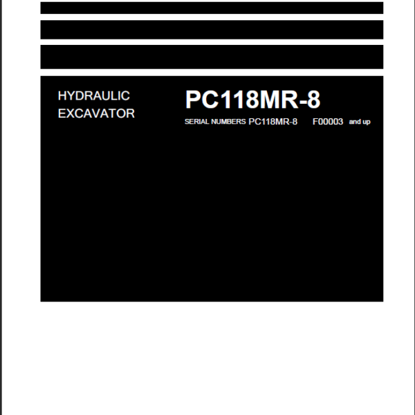 PC118MR-8 Shop Manual