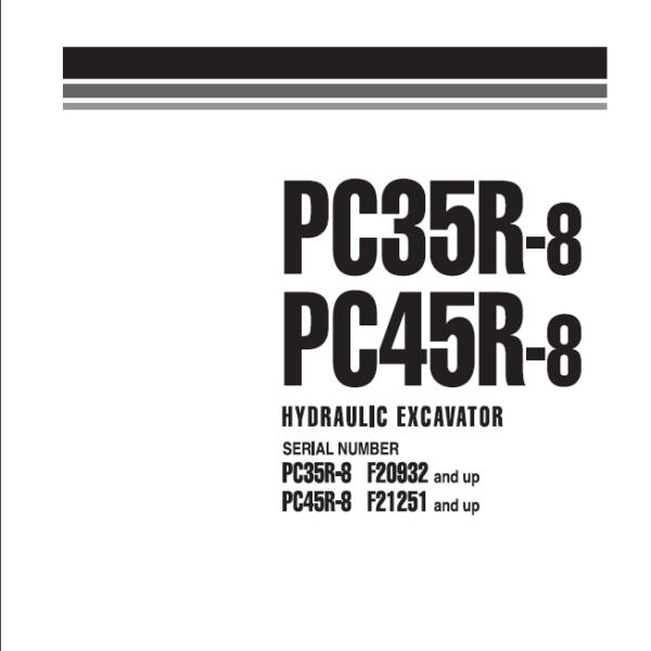 pc36r-8 pc45r-8 Shop Manual