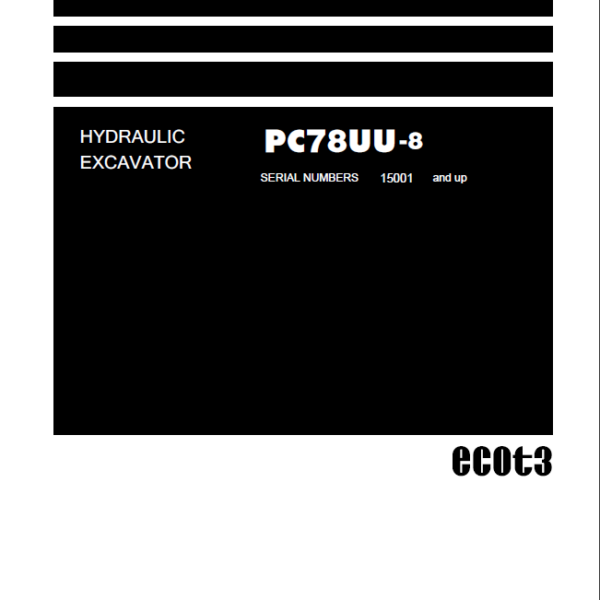 PC78UU-8 Shop Manual