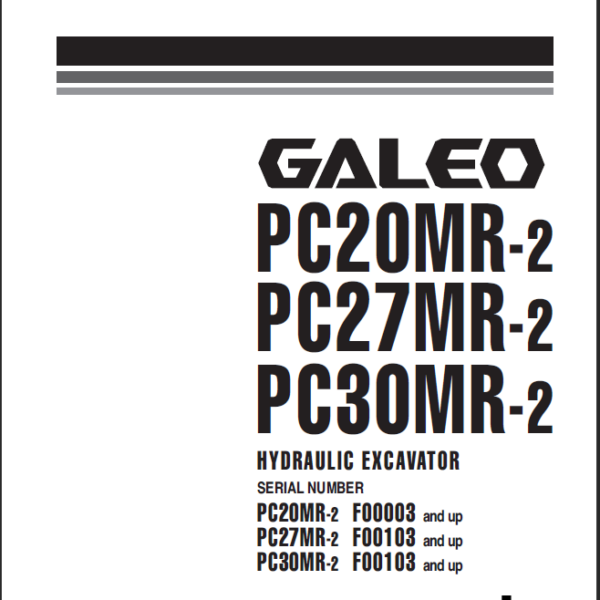 PC20MR-2 PC27MR-2 PC30MR-2 GALEO Shop Manual