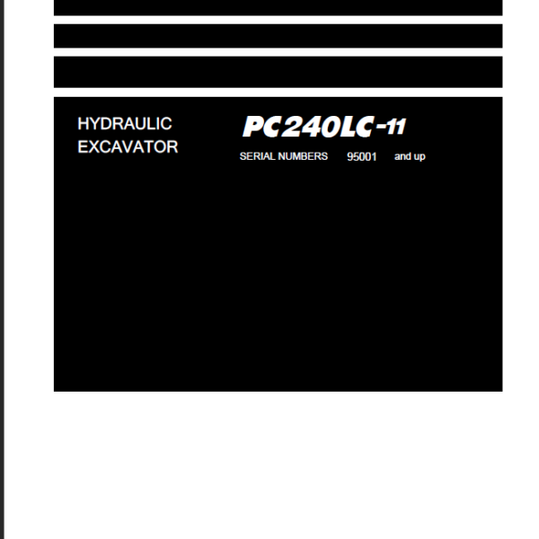 Komatsu PC240LC-11 Shop Manual