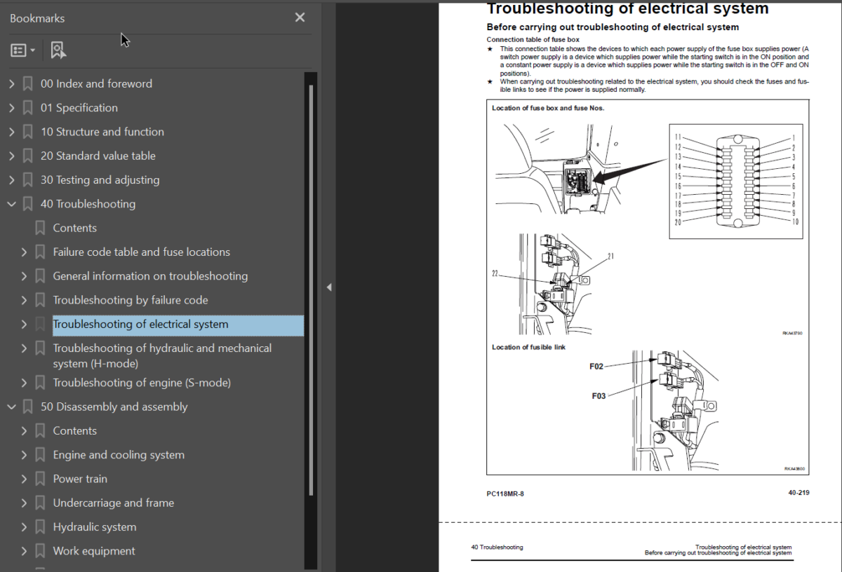 PC118MR-8 Shop Manual