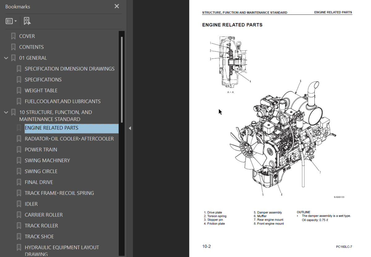 PC160LC-7 Shop Manual