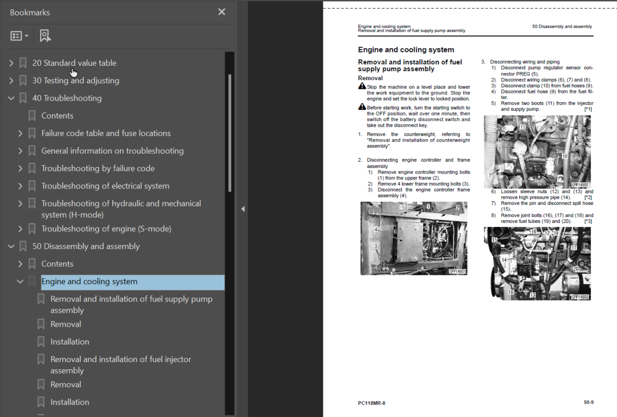 PC118MR-8 Shop Manual