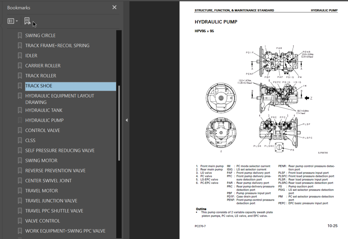 PC270-7 (10001 and up) Shop Manual