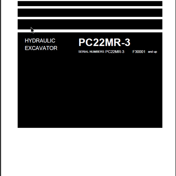PC22MR-3 Shop Manual