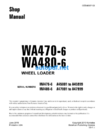 WA470-6 WA480-6 Shop Manual