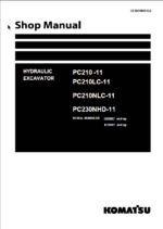 PC210 -11 PC210LC-11 PC210NLC-11 PC230NHD-11 (SERIAL NUMBERS 500007 and up K70001 and up) (UENBM00362) Shop Manual