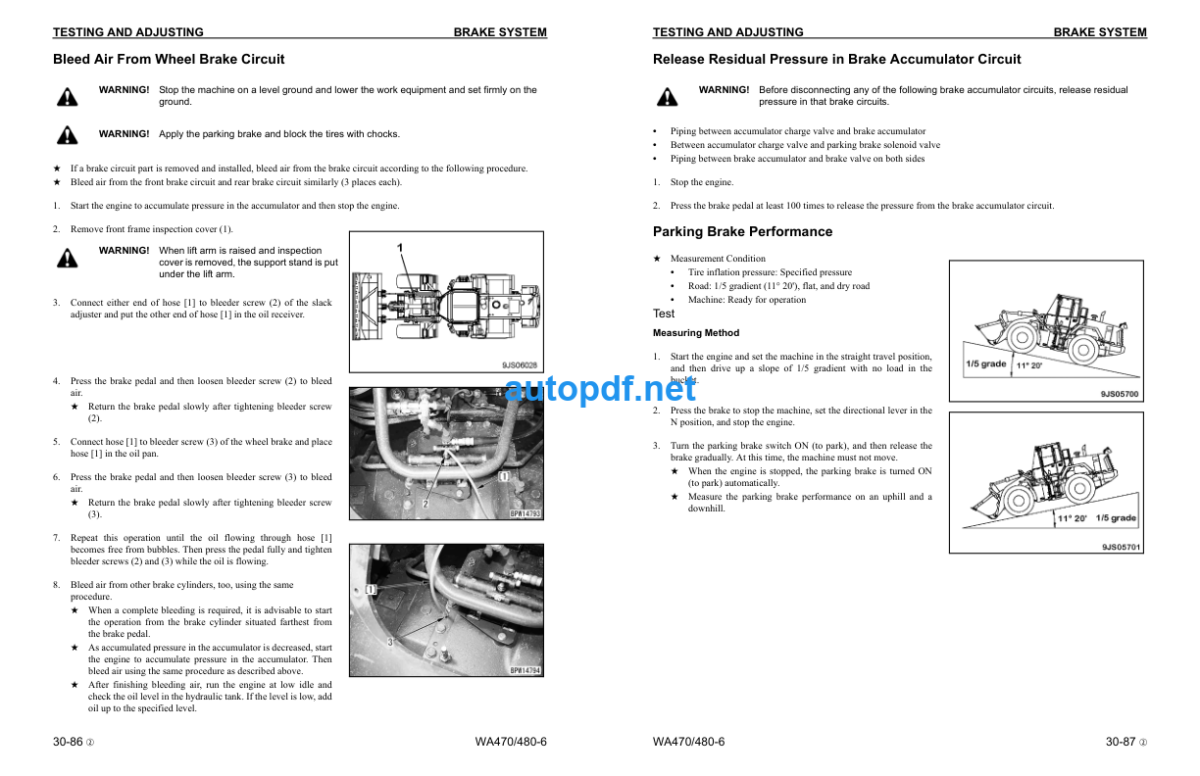 WA470-6 WA480-6 Shop Manual