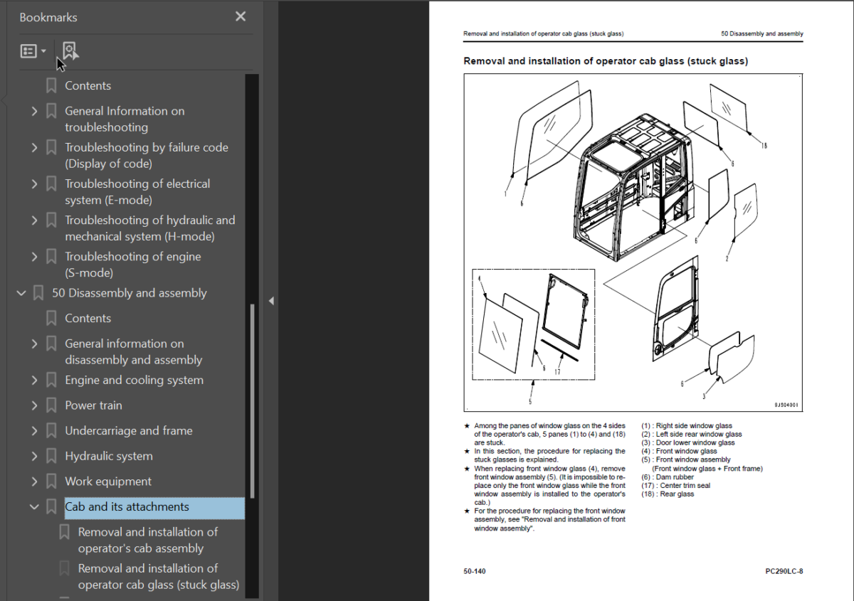 PC290LC-8 Shop Manual