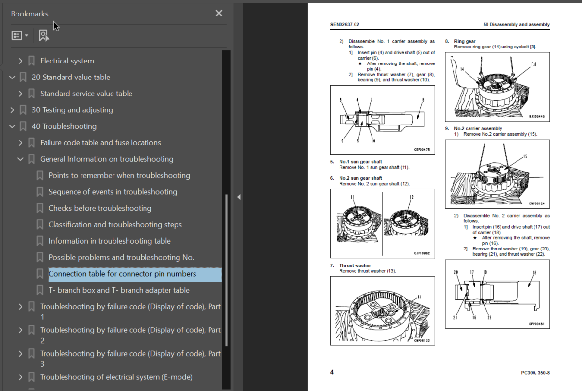 PC300 -8 PC300LC-8 PC350 -8 PC350LC-8 (60001 and up) Shop Manual