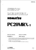 PC20MRX-1 Shop Manual