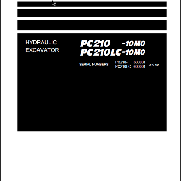 PC210 -10M0 PC210LC-10M0 (2) Shop Manual