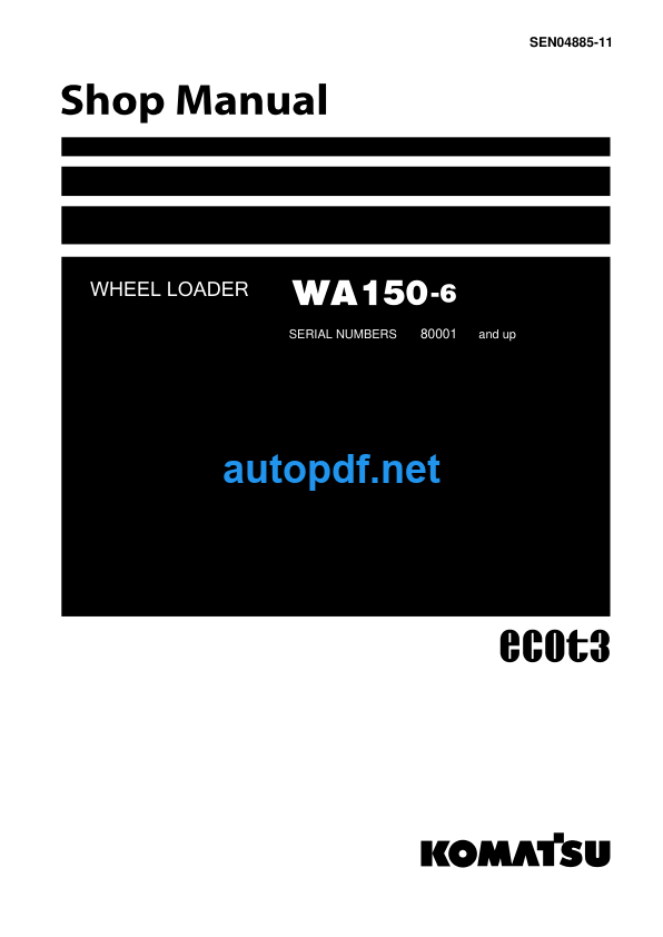 WA150-6 Shop Manual