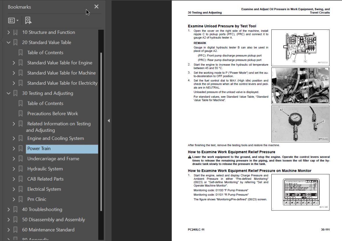 PC240LC-11 Shop Manual