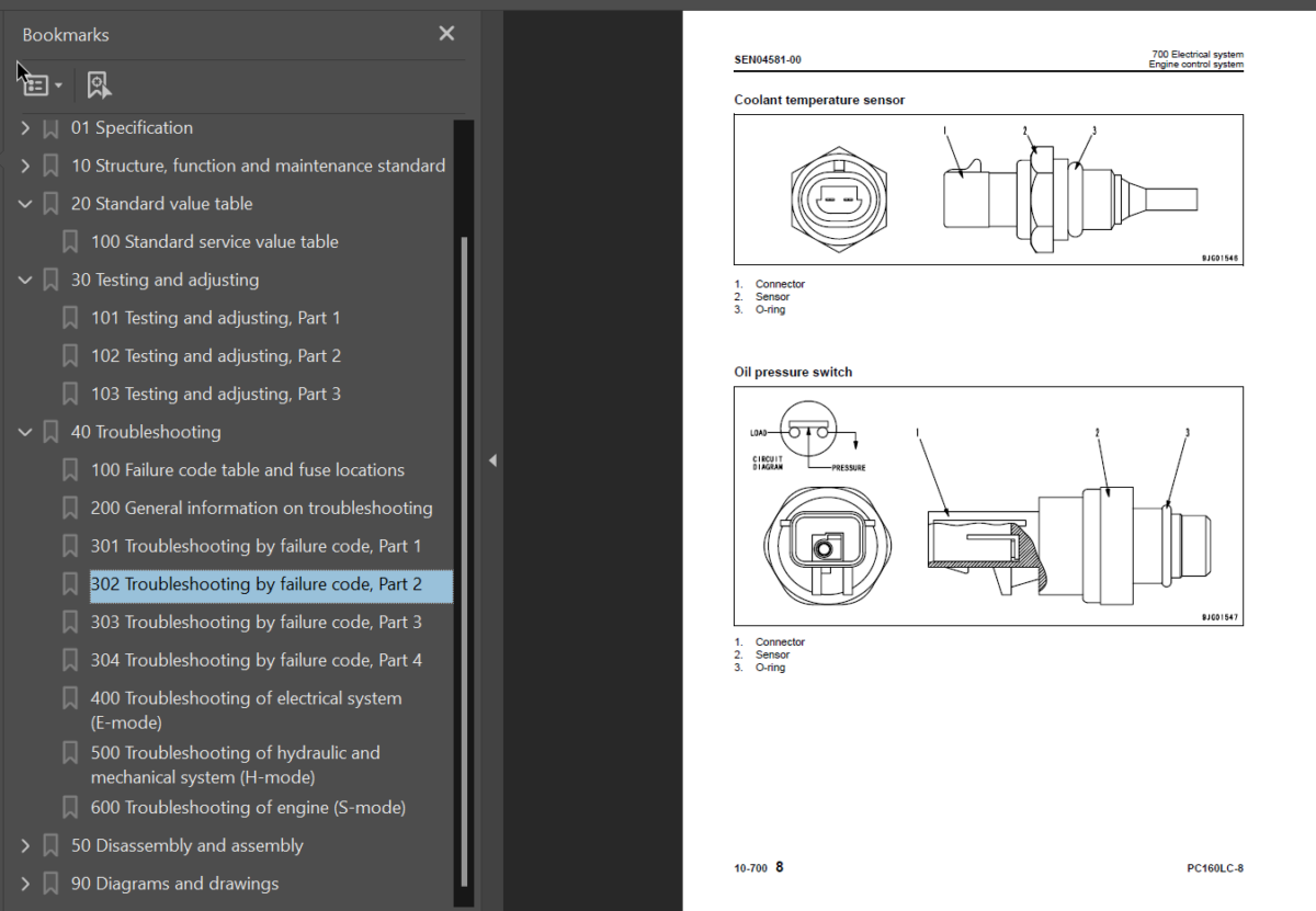 PC160LC-8 Shop Manual