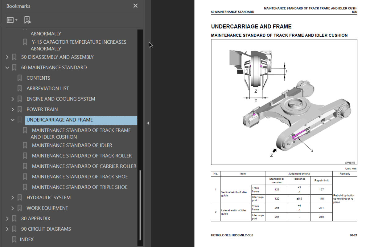 HB365LC-3E0 HB365NLC-3E0 Shop Manual