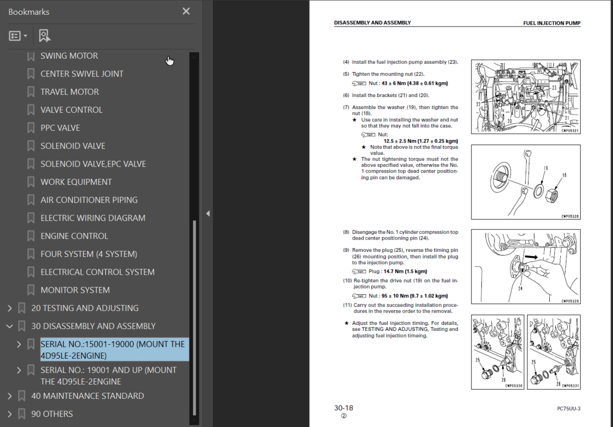 PC75UU-3 Shop Manual