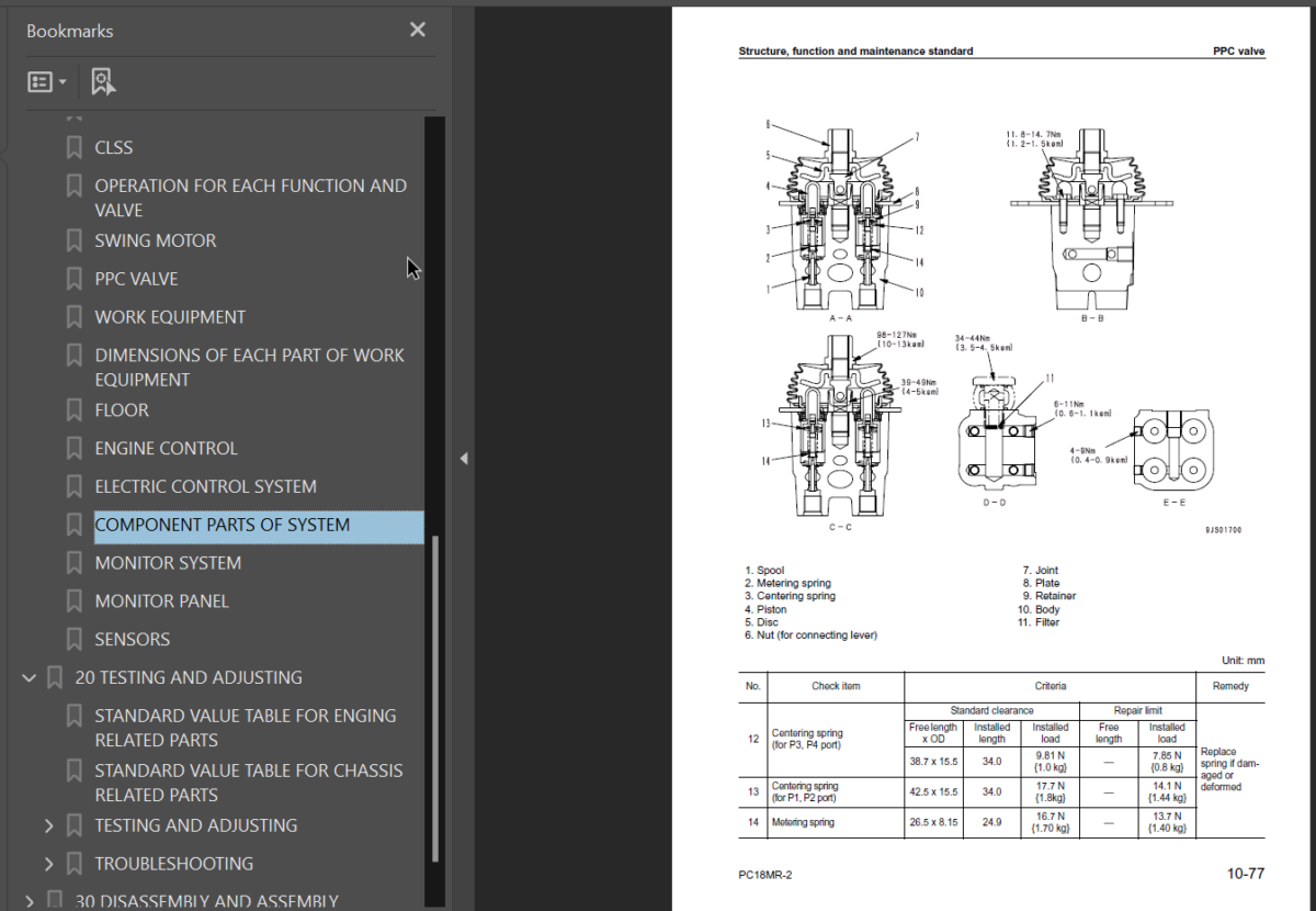 PC18MR-2 Shop Manual