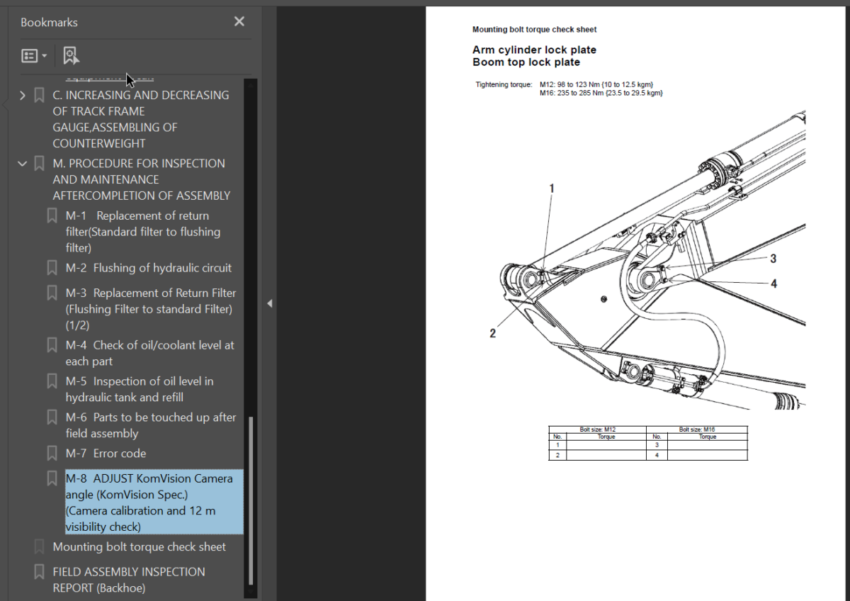 HB365LC-3 Field Assembly Instruction