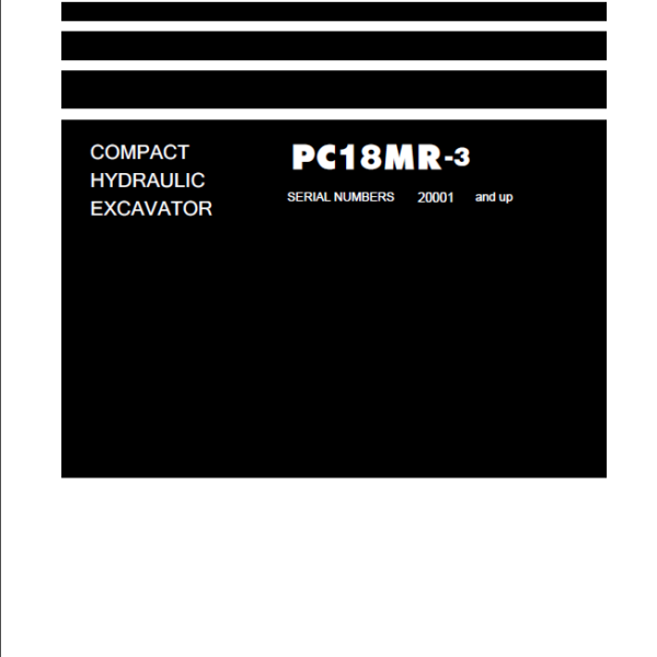 PC18MR-3 Shop Manual