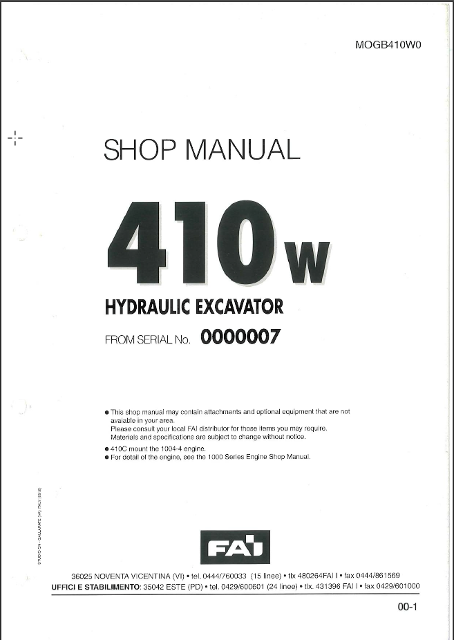 410W Shop Manual