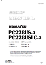 PC228US-3 PC228USLC-3 Shop Manual