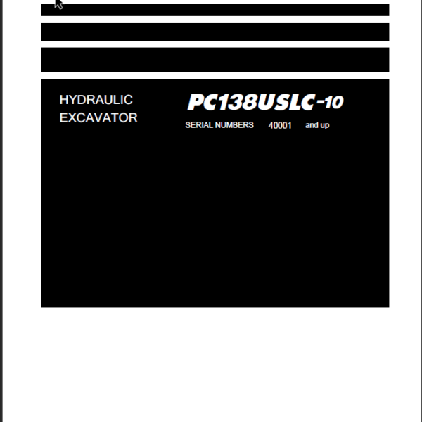 PC138USLC-10 Shop Manual