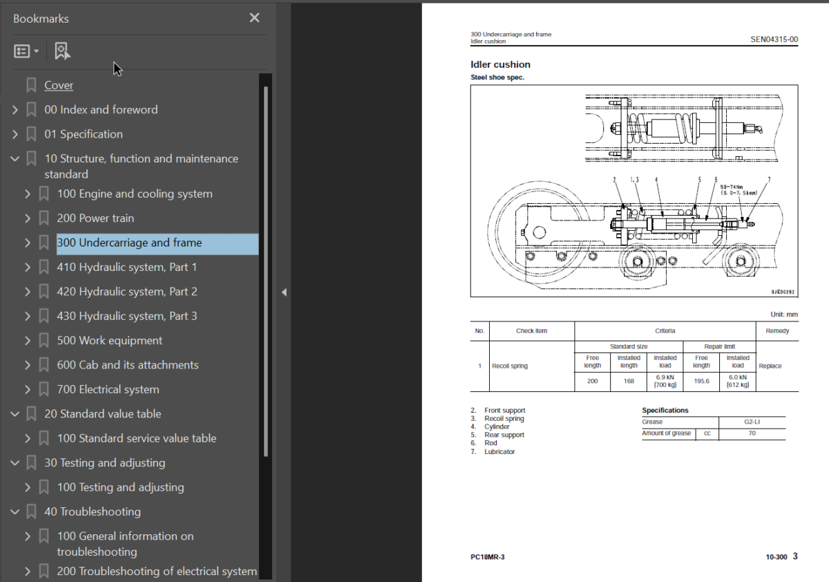 PC18MR-3 Shop Manual