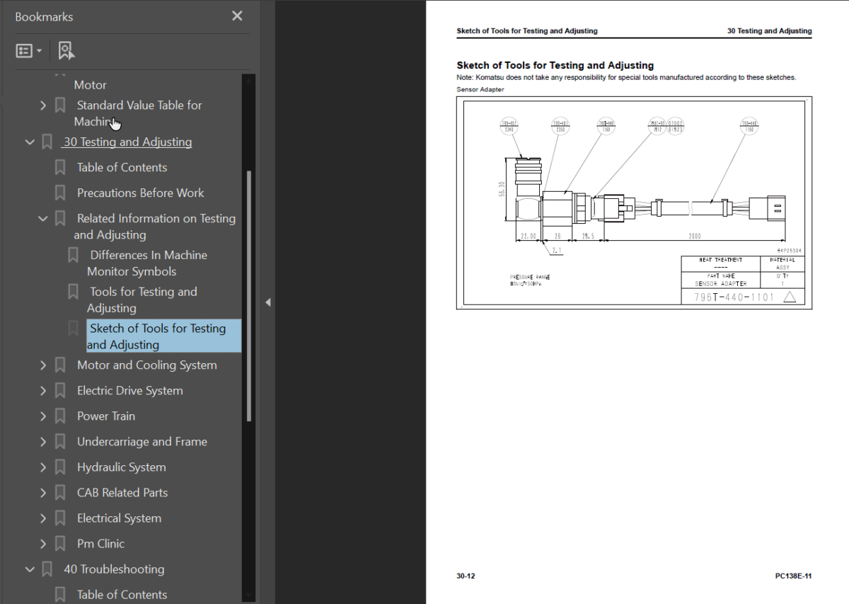 PC138E-11 Shop Manual