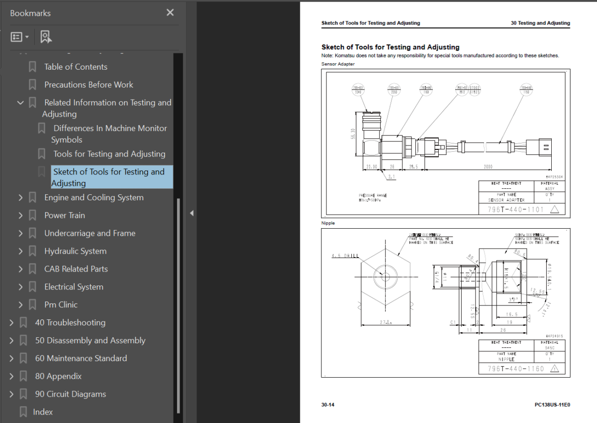 PC138US-11E0 Shop Manual