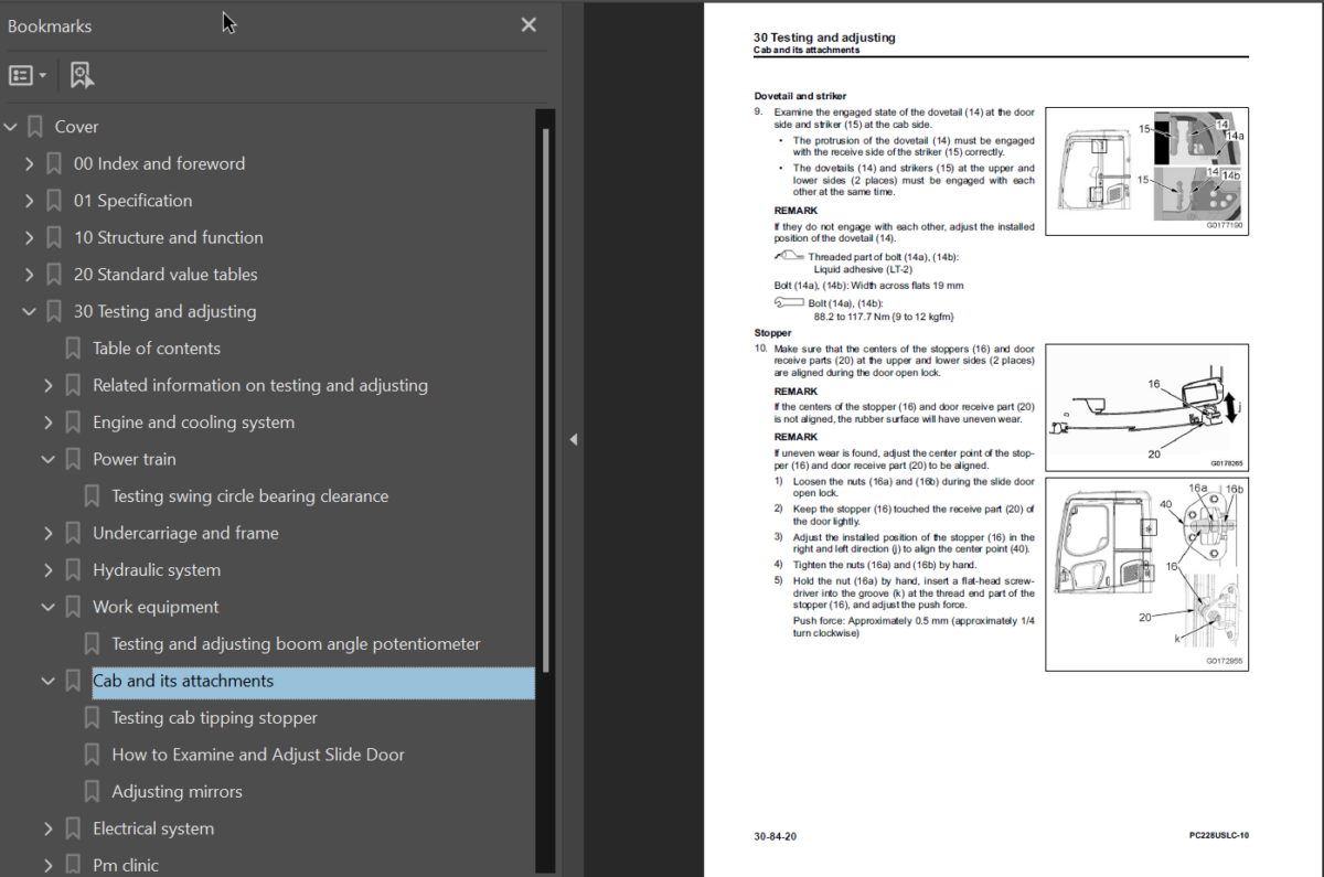 PC228USLC-10 Shop Manual