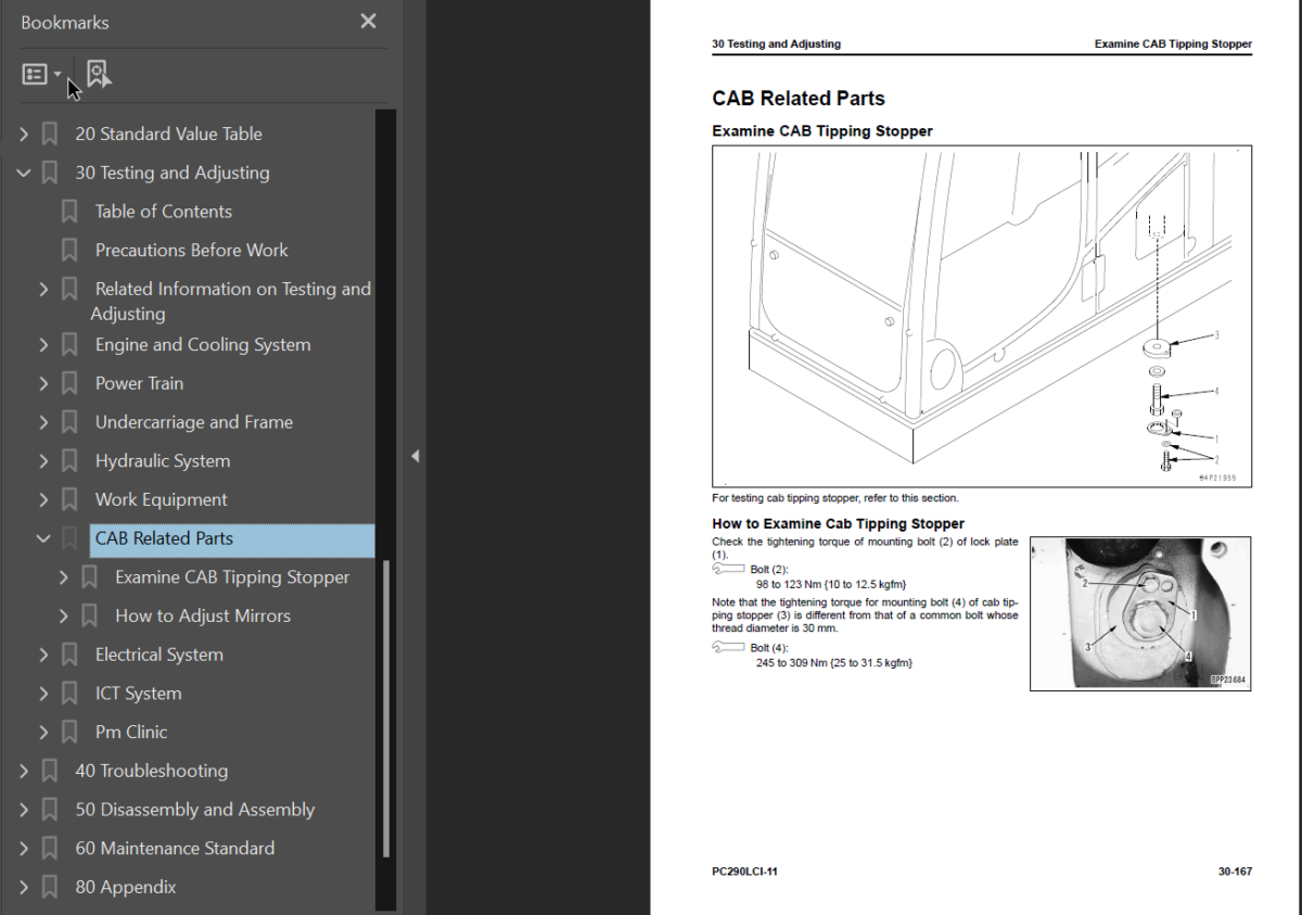 PC290LCi-11 Shop Manual