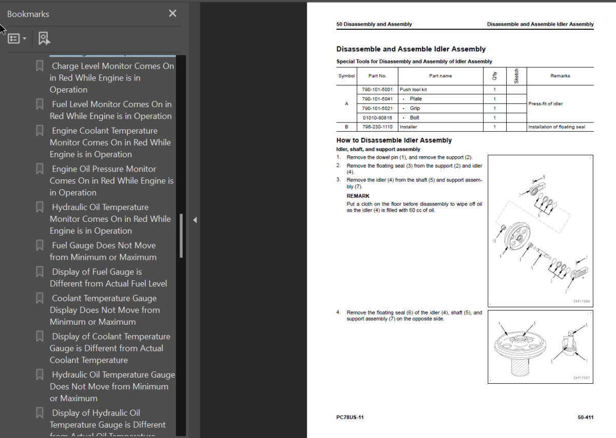 PC78US-11 Shop Manual