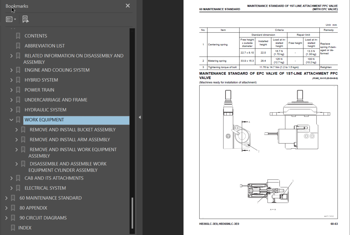 HB365LC-3 HB365NLC-3 Shop Manual