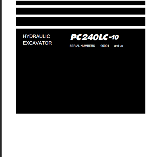 PC240LC-10 Shop Manual