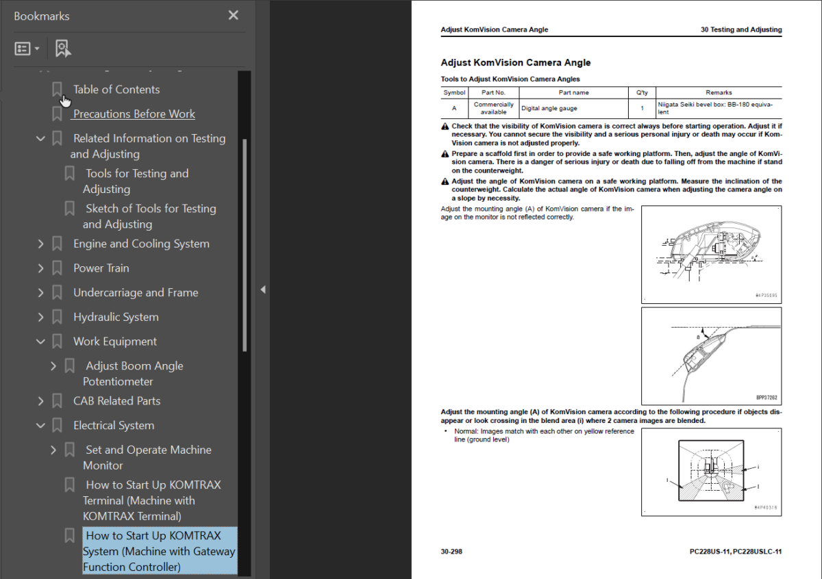 PC228US -11 PC228USLC-11 Shop Manual