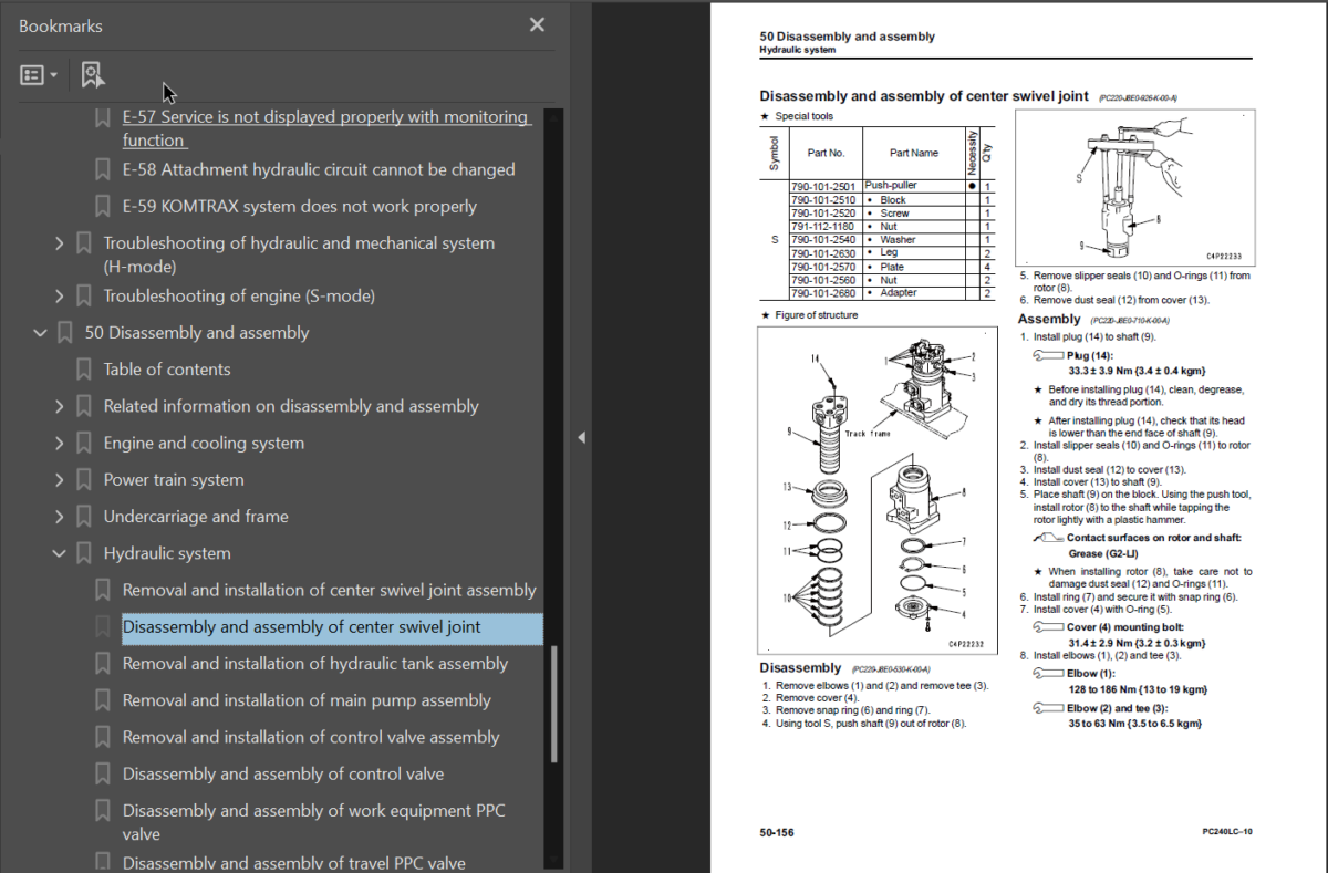 PC240LC-10 Shop Manual