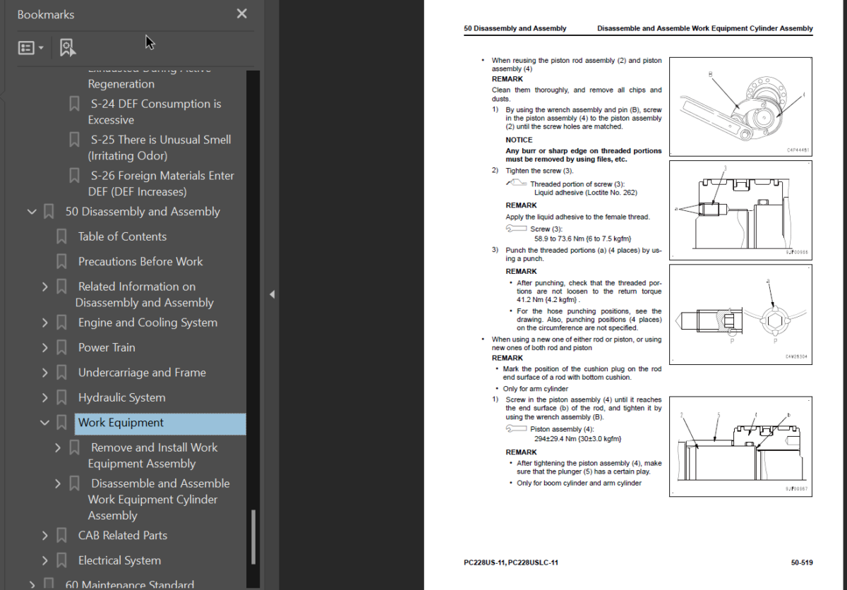 PC228US -11 PC228USLC-11 Shop Manual