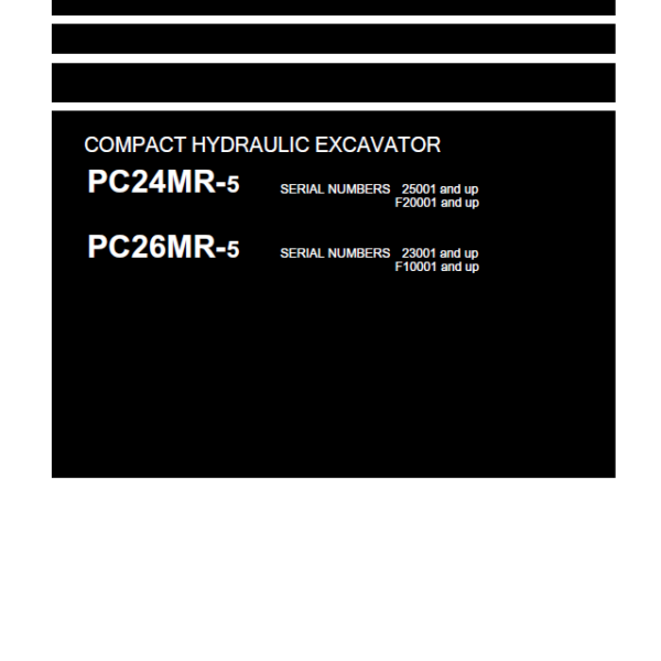 PC24MR-5 PC26MR-5 Shop Manual