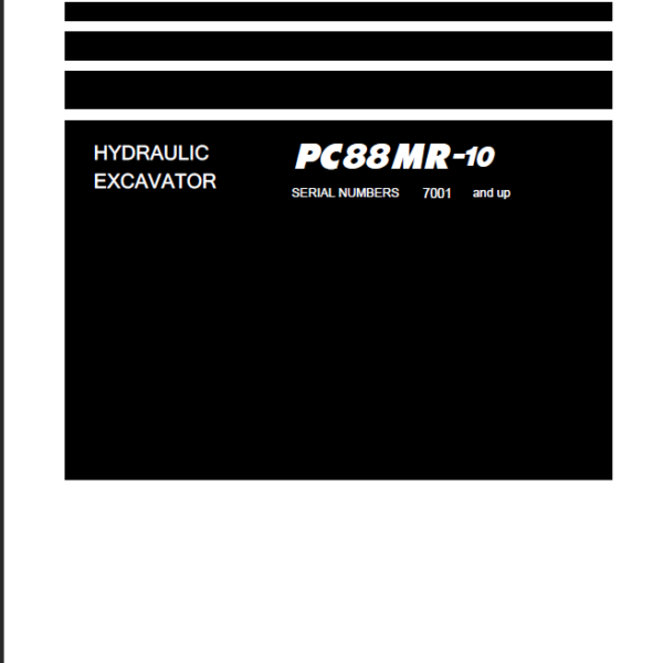 PC88MR-10 Shop Manual