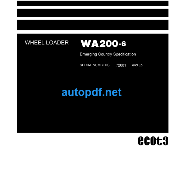 WA200-6 Shop Manual